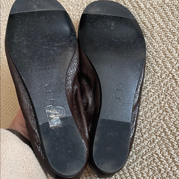 Lanvin Dark Brown Leather Flats - Picture 5 of 6
